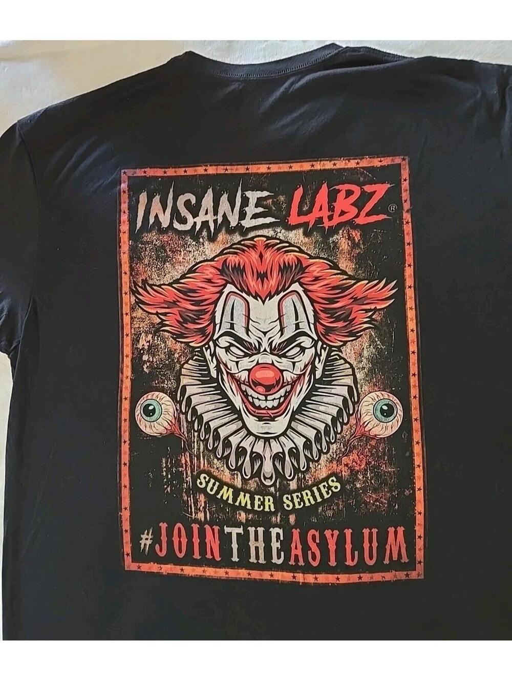 Insane Labz Evil Clown T-shirt XXL Pre-work Out Summer Series Join The Asylum